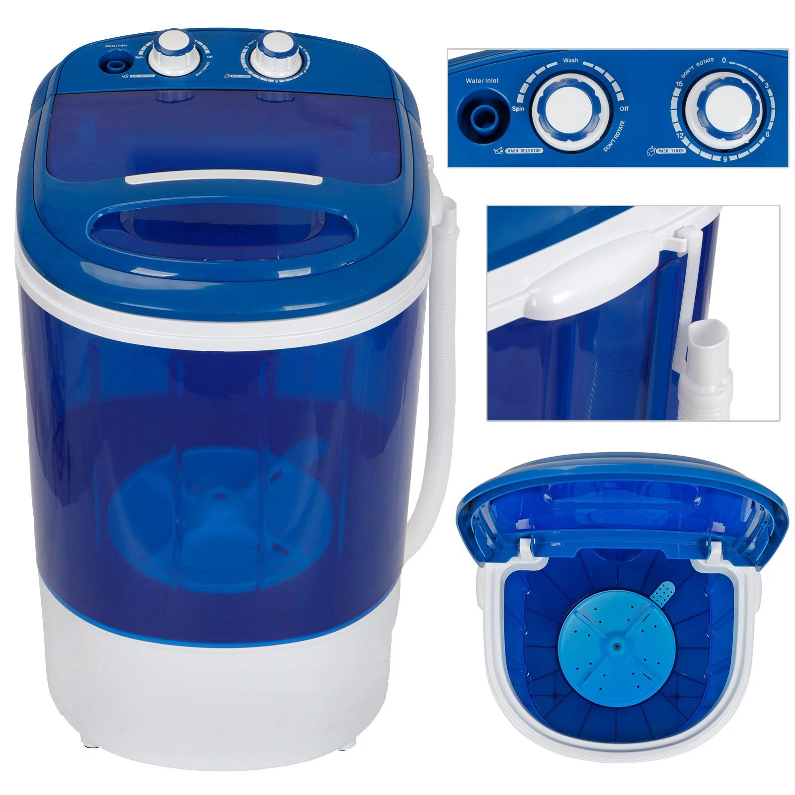 Mini Washing Machine Compact Single Tub 9lbs Washe